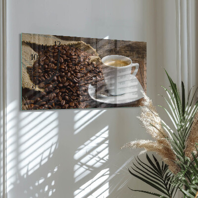 Orologio rettangolare Caffè