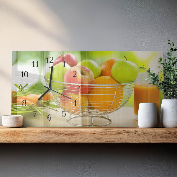 Orologio rettangolare Frutta e succo