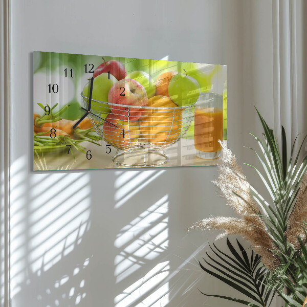 Orologio rettangolare Frutta e succo
