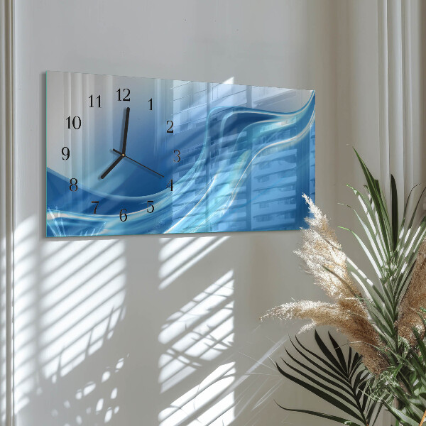 Orologio rettangolare Onde blu
