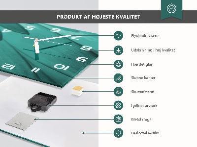 Orologio rettangolare Frullato di frutta