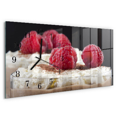 Orologio rettangolare Dessert ai lamponi