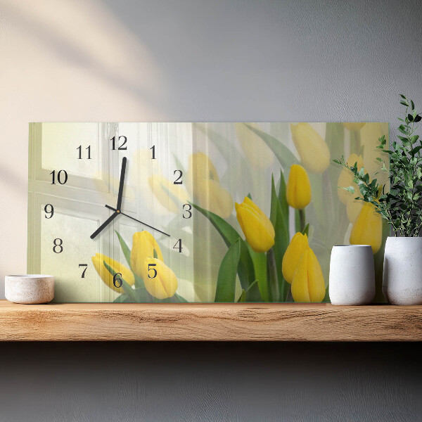 Orologio rettangolare Tulipani