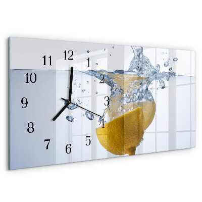 Orologio rettangolare Limone in acqua