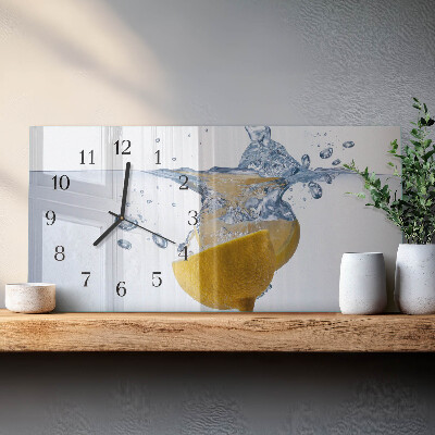 Orologio rettangolare Limone in acqua