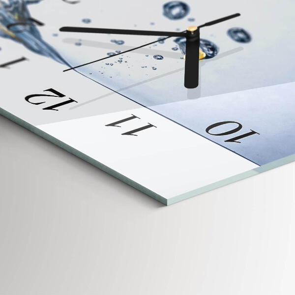 Orologio rettangolare Limone in acqua