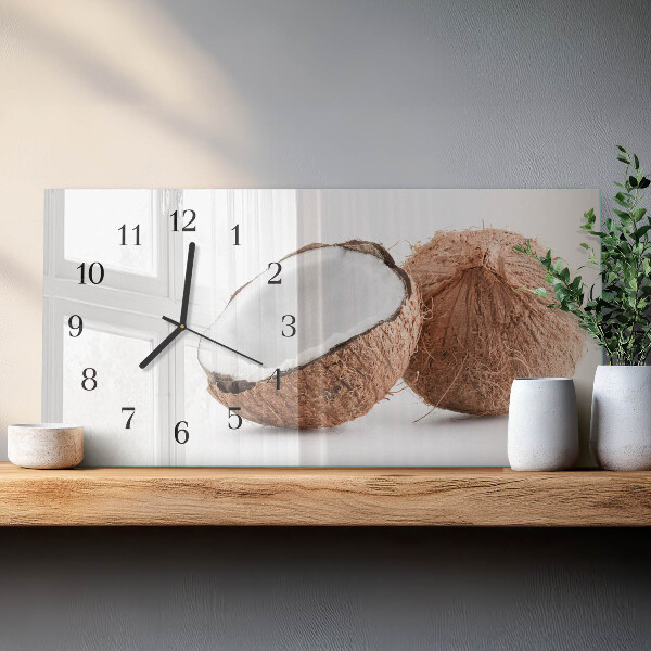Orologio rettangolare Noci di cocco