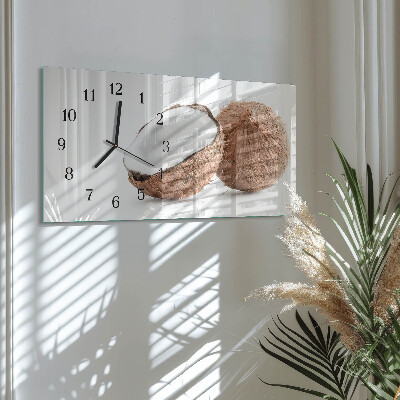 Orologio rettangolare Noci di cocco