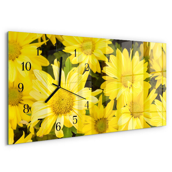 Orologio rettangolare Fiori gialli