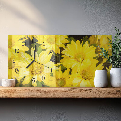 Orologio rettangolare Fiori gialli