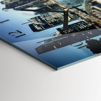 Orologio rettangolare Città di notte
