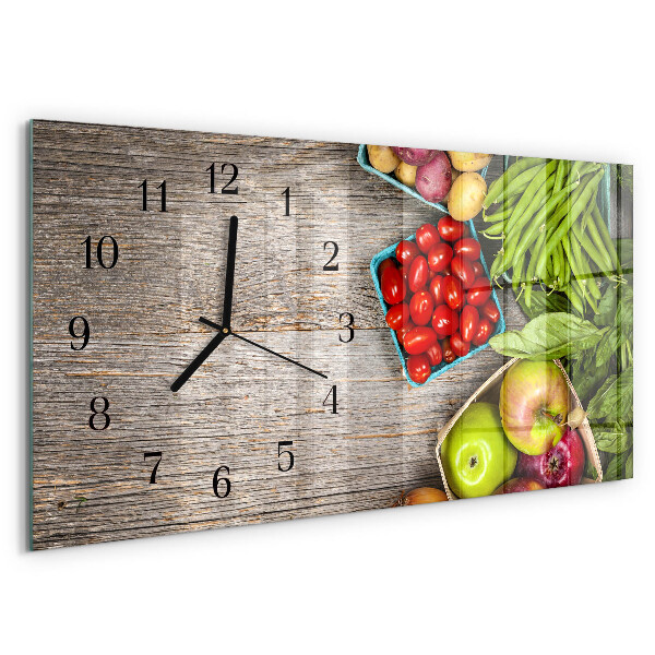 Orologio rettangolare Verdure