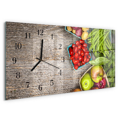 Orologio rettangolare Verdure