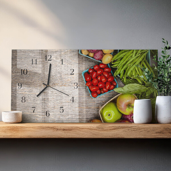 Orologio rettangolare Verdure