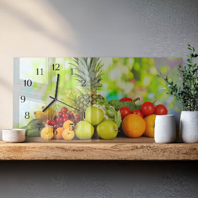 Orologio rettangolare Frutta e verdura