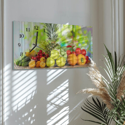 Orologio rettangolare Frutta e verdura