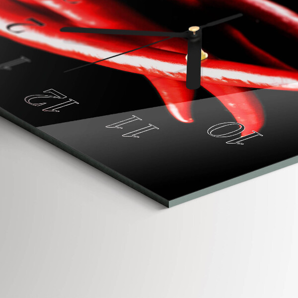 Orologio rettangolare peperoncini