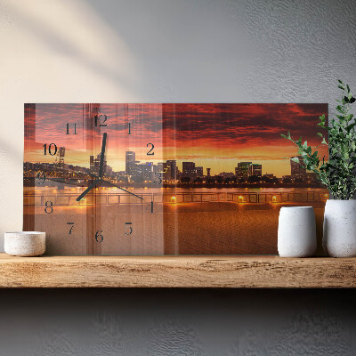 Orologio rettangolare Tramonto
