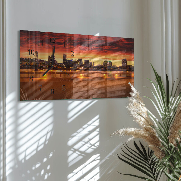Orologio rettangolare Tramonto