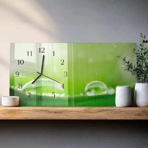 Orologio rettangolare Gocce d'acqua