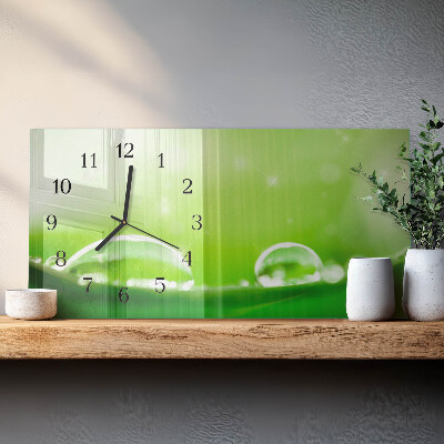 Orologio rettangolare Gocce d'acqua