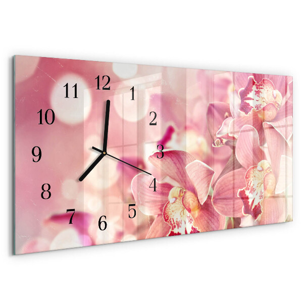 Orologio rettangolare Orchidee