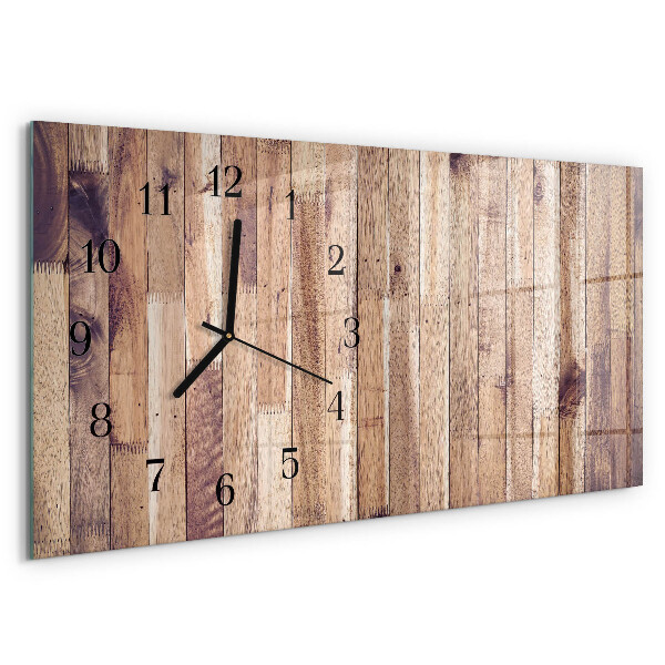 Orologio rettangolare Tavole di legno