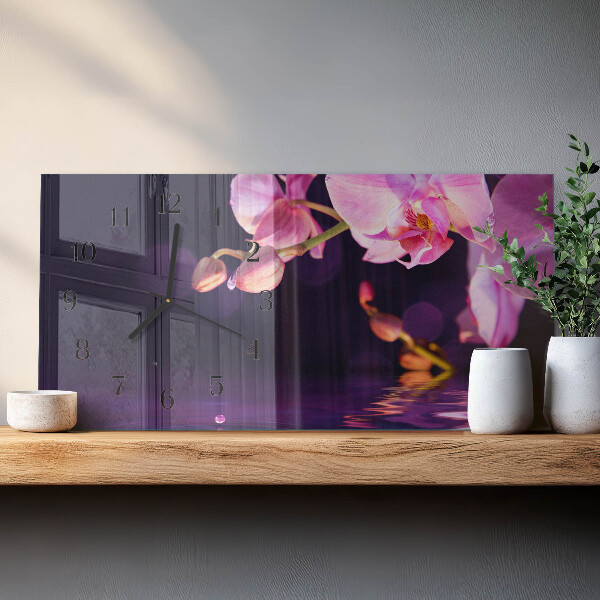 Orologio rettangolare Orchidea