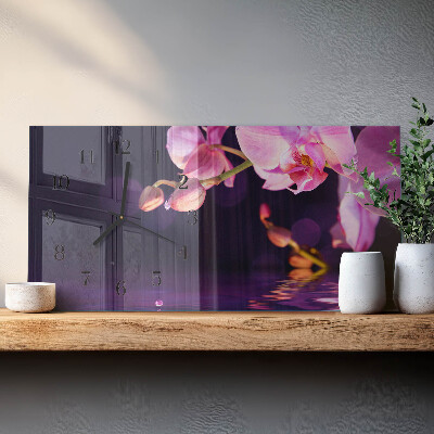 Orologio rettangolare Orchidea