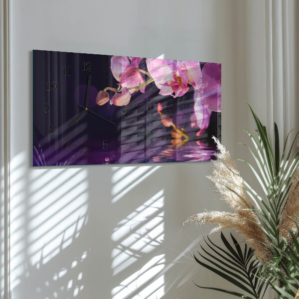 Orologio rettangolare Orchidea
