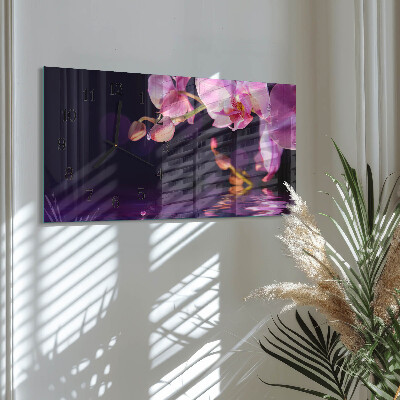 Orologio rettangolare Orchidea