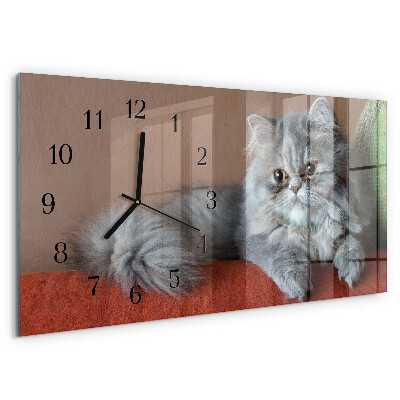 Orologio rettangolare gatto persiano