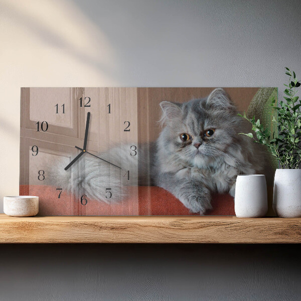 Orologio rettangolare gatto persiano