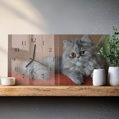 Orologio rettangolare gatto persiano