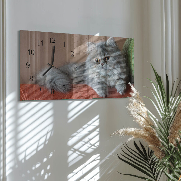 Orologio rettangolare gatto persiano