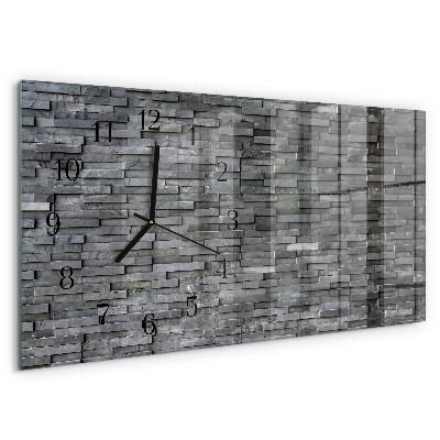 Orologio rettangolare Struttura in pietra