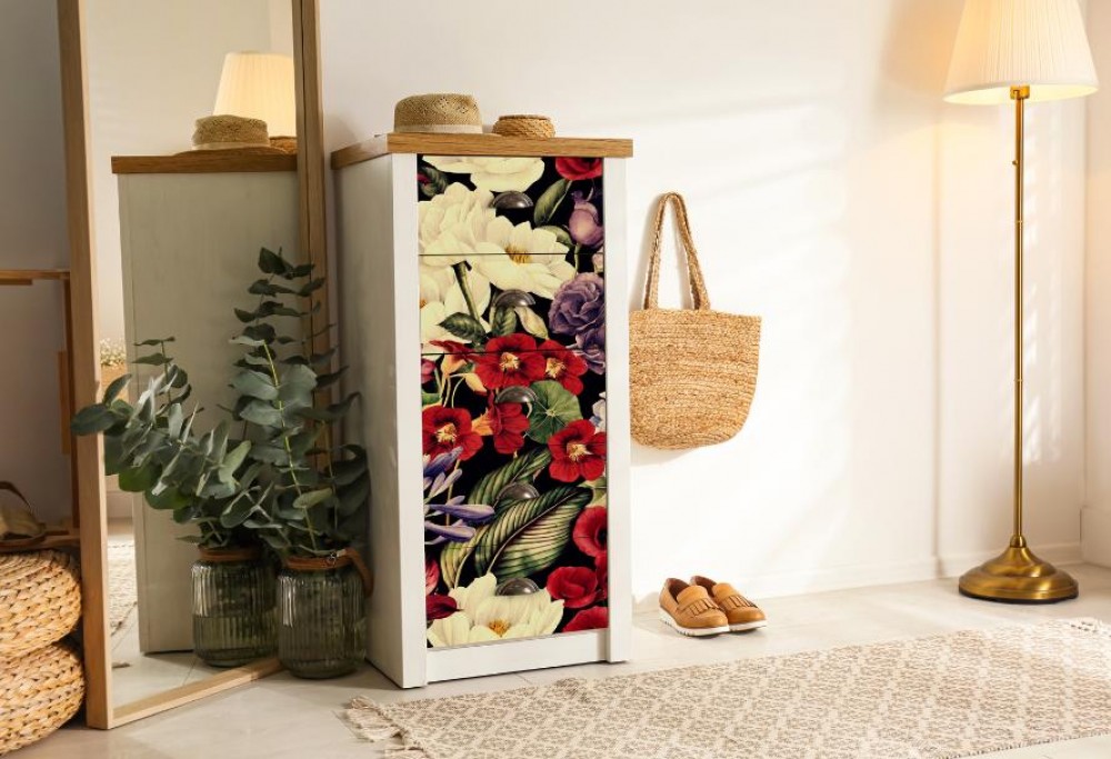 carta da parati per la cassettiera