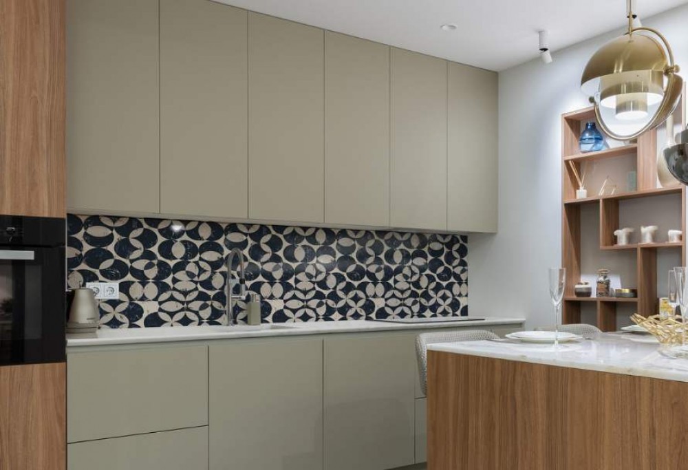 pannello in vetro per la cucina