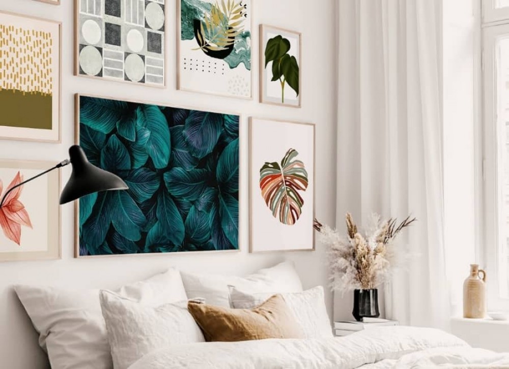 camera da letto in stile scandinavo