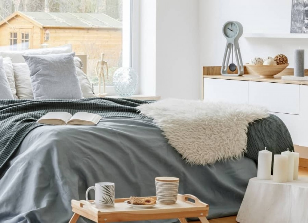 camera da letto in stile scandinavo