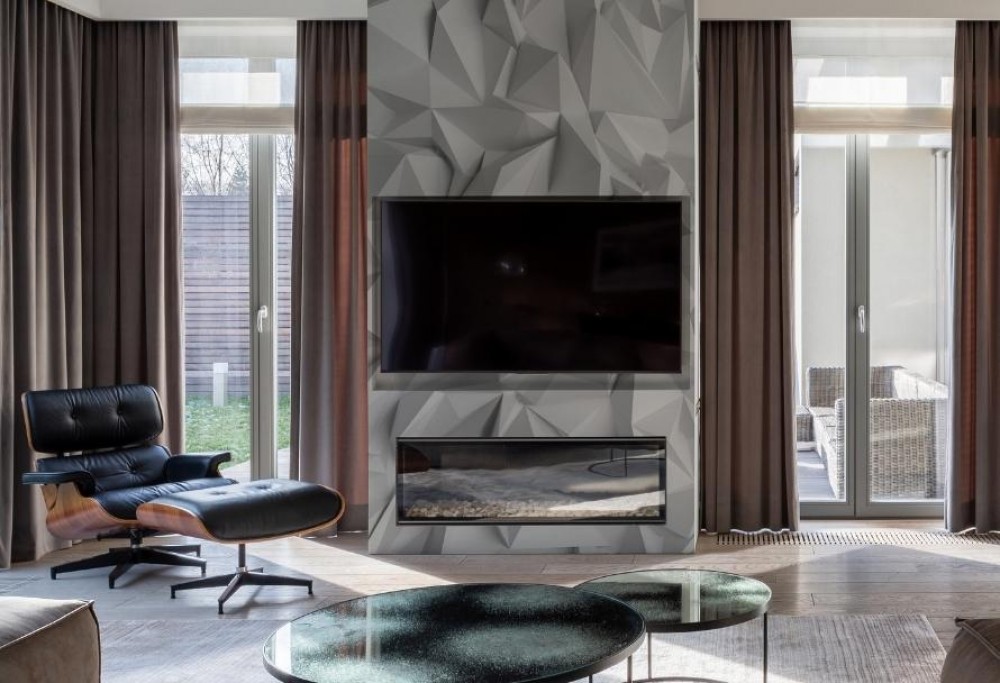 parete con televisore