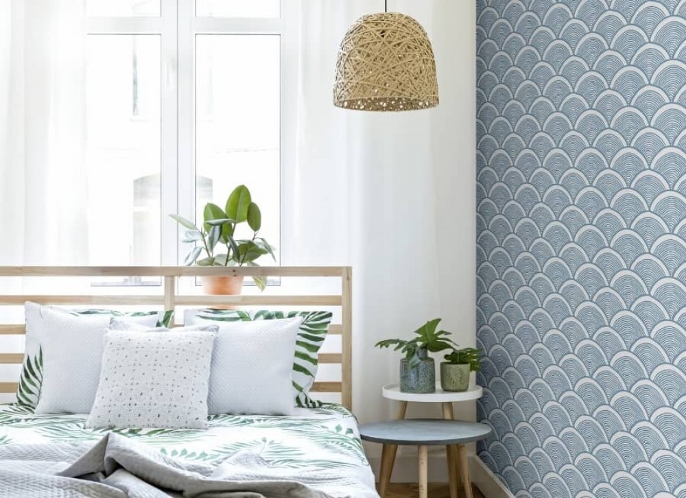 camera da letto in stile scandinavo